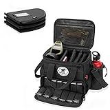 DSLEAF Waffentasche mit 3 Pistolentaschen, Waffentasche mit 12 Magazinfächern und zusätzlichen Taschen für Schießen und Jagen