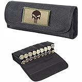 ACEXIER Hunting Military 18 Round Tactical Molle Cartridge Shell Holder Ammo Bag Pouch Military Waist Bag 12/20 Gauge Gun Bullet Pouch（Include One Tactical...